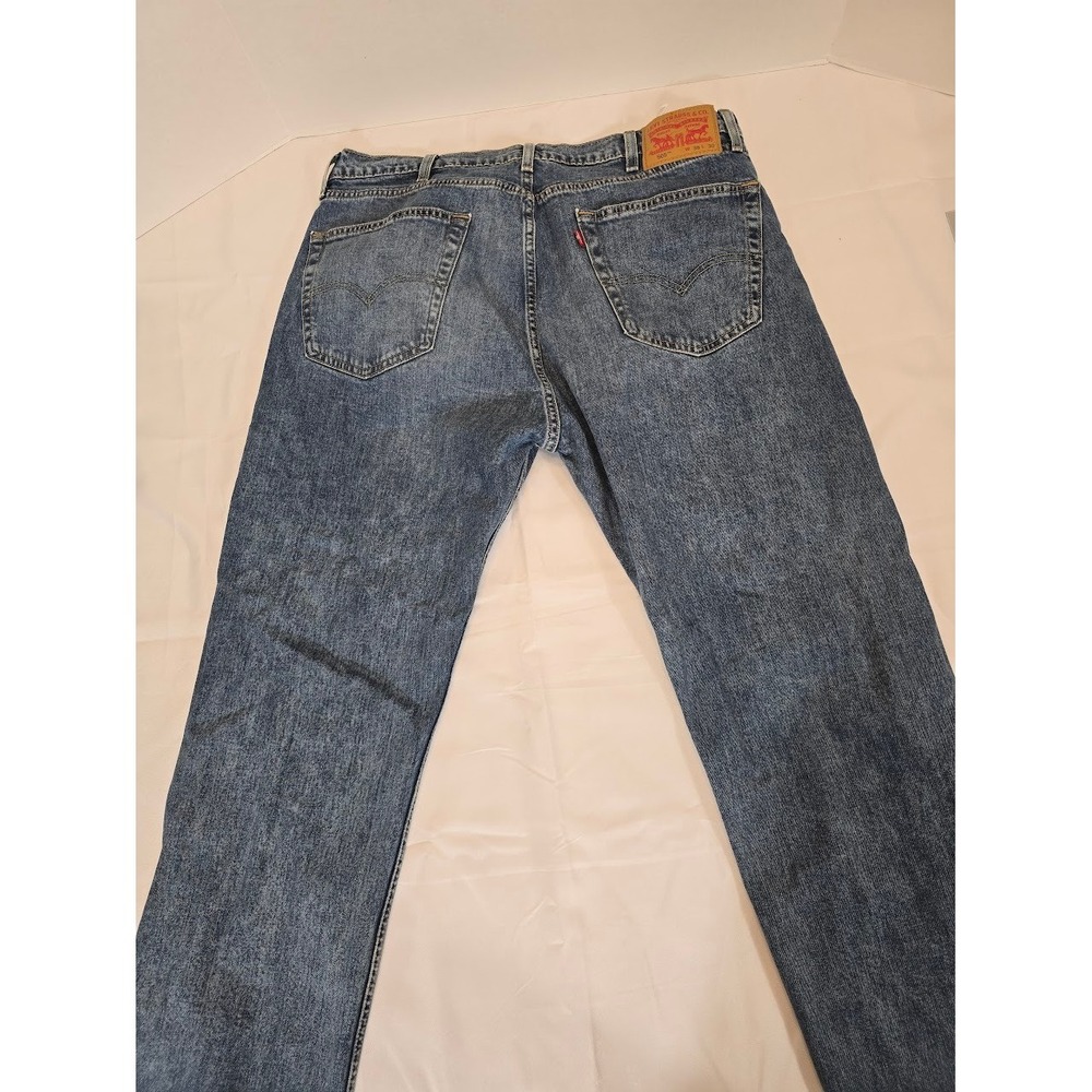 Levis 505 Regular Fit Jeans Classic Denim Pants Medium Wash Mens W38 L30